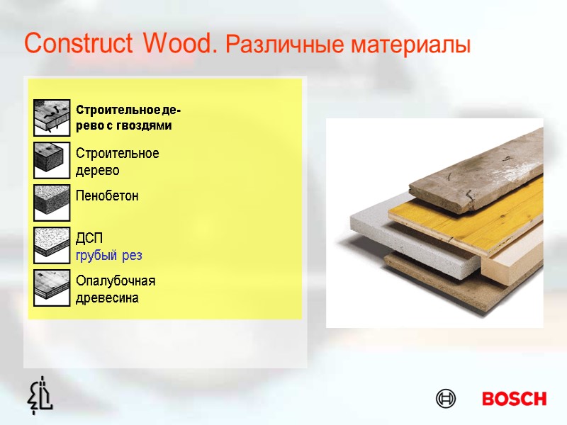 Construct Wood. Различные материалы